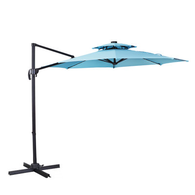 lighted cantilever octagonal sunbrella gdy